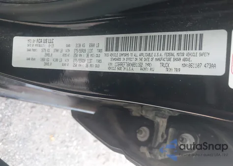 2019 Ram 1500 Big Horn/Lone Star 4X2 5'7 Box z USA, uszkodzony, nr VIN 1C6RREFT6KN891162